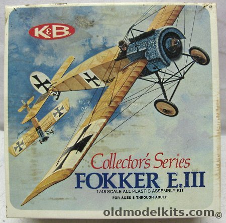 Aurora-KB 1/48 Fokker E.III (E-III), 1134-170 plastic model kit